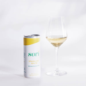 Sovi Sparkling White - Non-Alcoholic Wine - Individual Cans