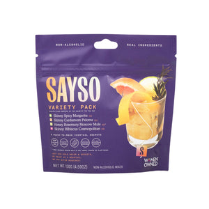 Sayso Cocktail or Mocktail Mixer Kits